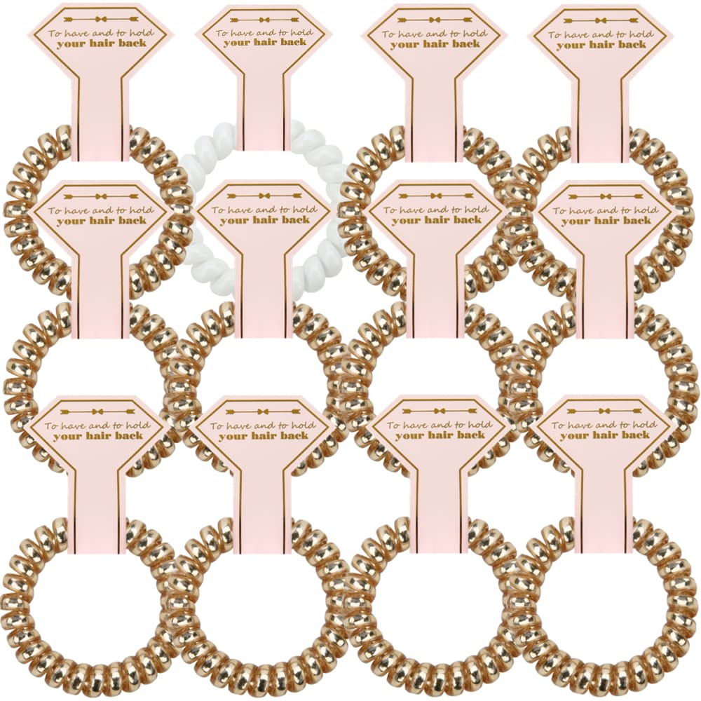 Elastiques cheveux spirale Hasoar avec carte diamant incluse, pratique et élégant.
