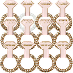 Elastiques cheveux spirale Hasoar avec carte diamant incluse, pratique et élégant.