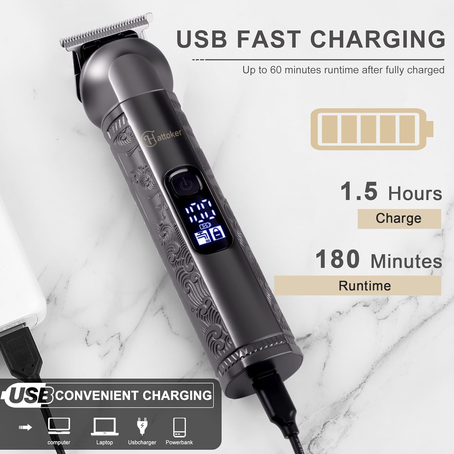 Recharge USB rapide pour rester prêt lors des voyages.