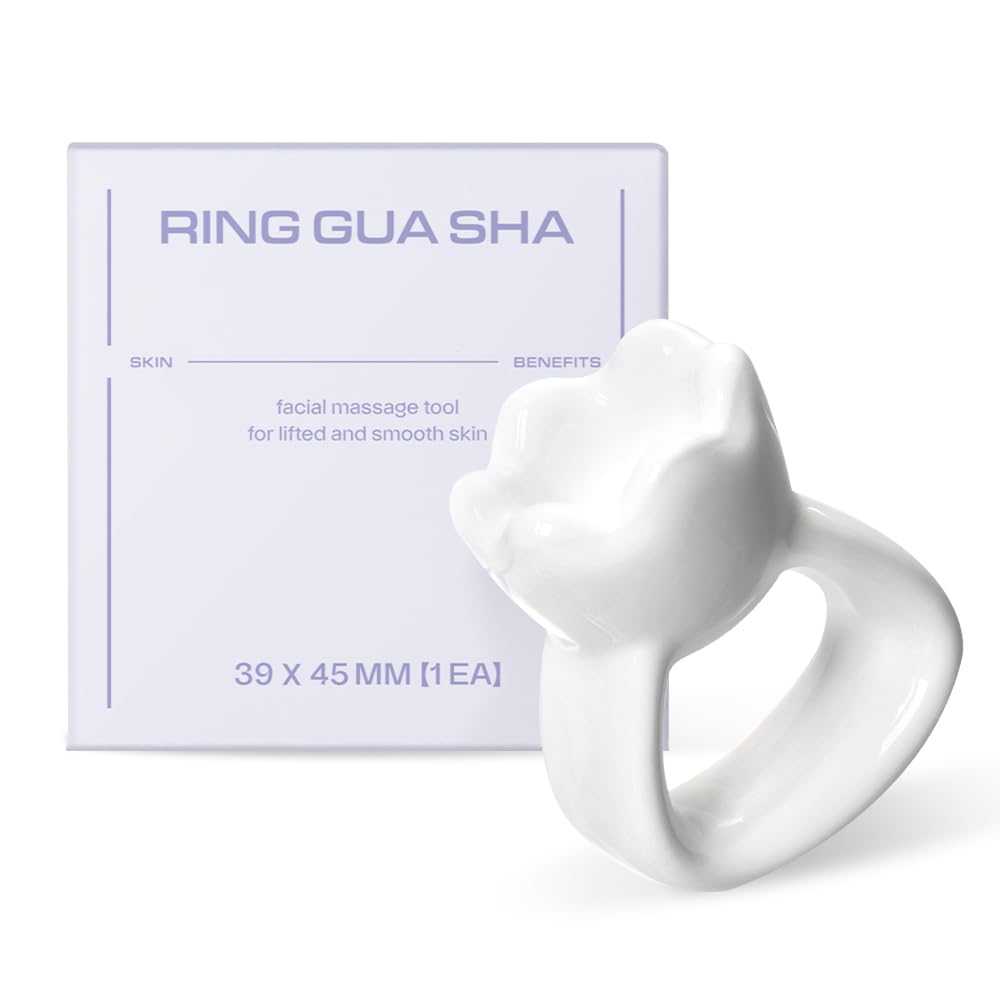 HAUA anneau Gua Sha en céramique naturelle avec glisse douce.