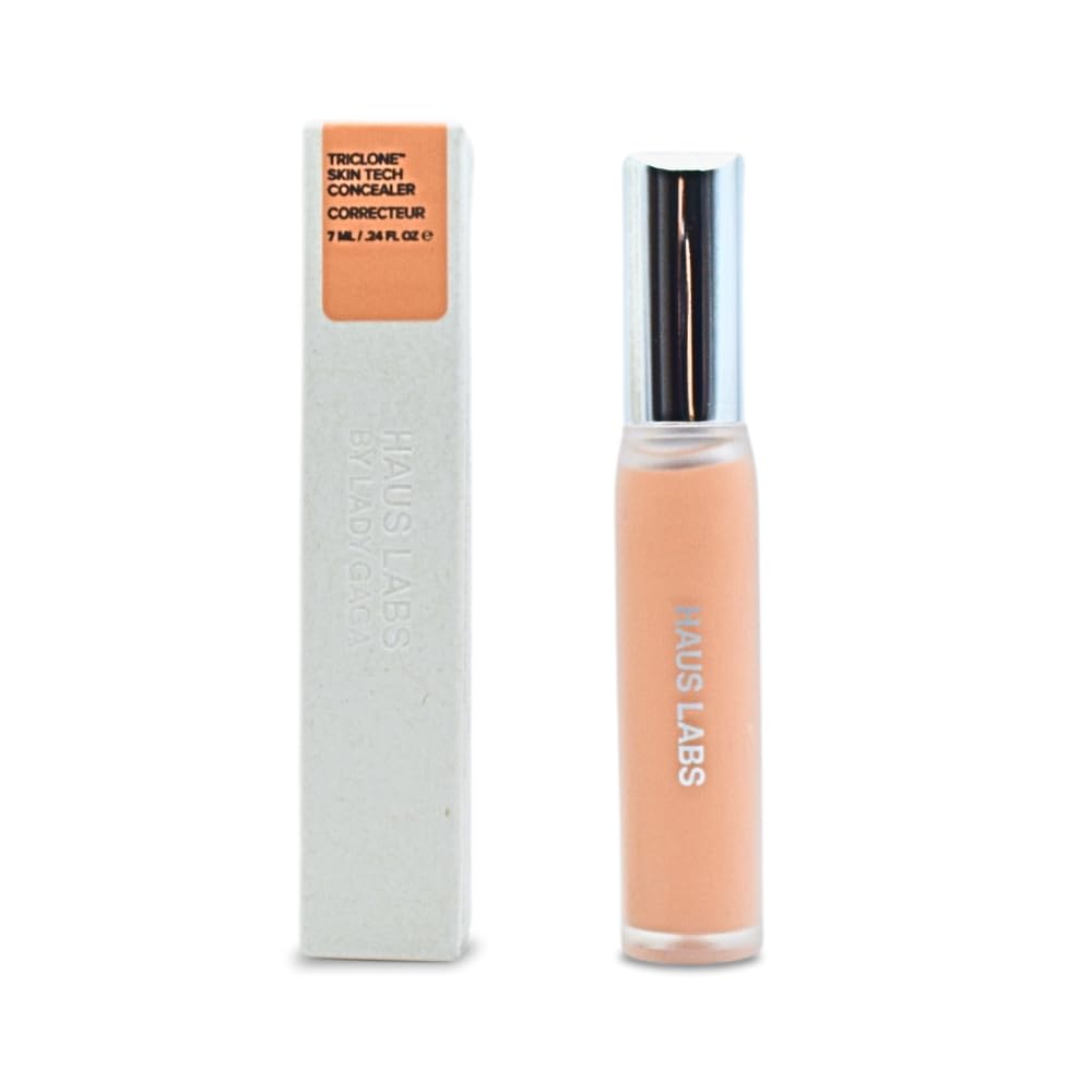 HAUS LABS Triclone Concealer hydratant pour les poches sous les yeux, teinte 22 clair-moyen pêche.