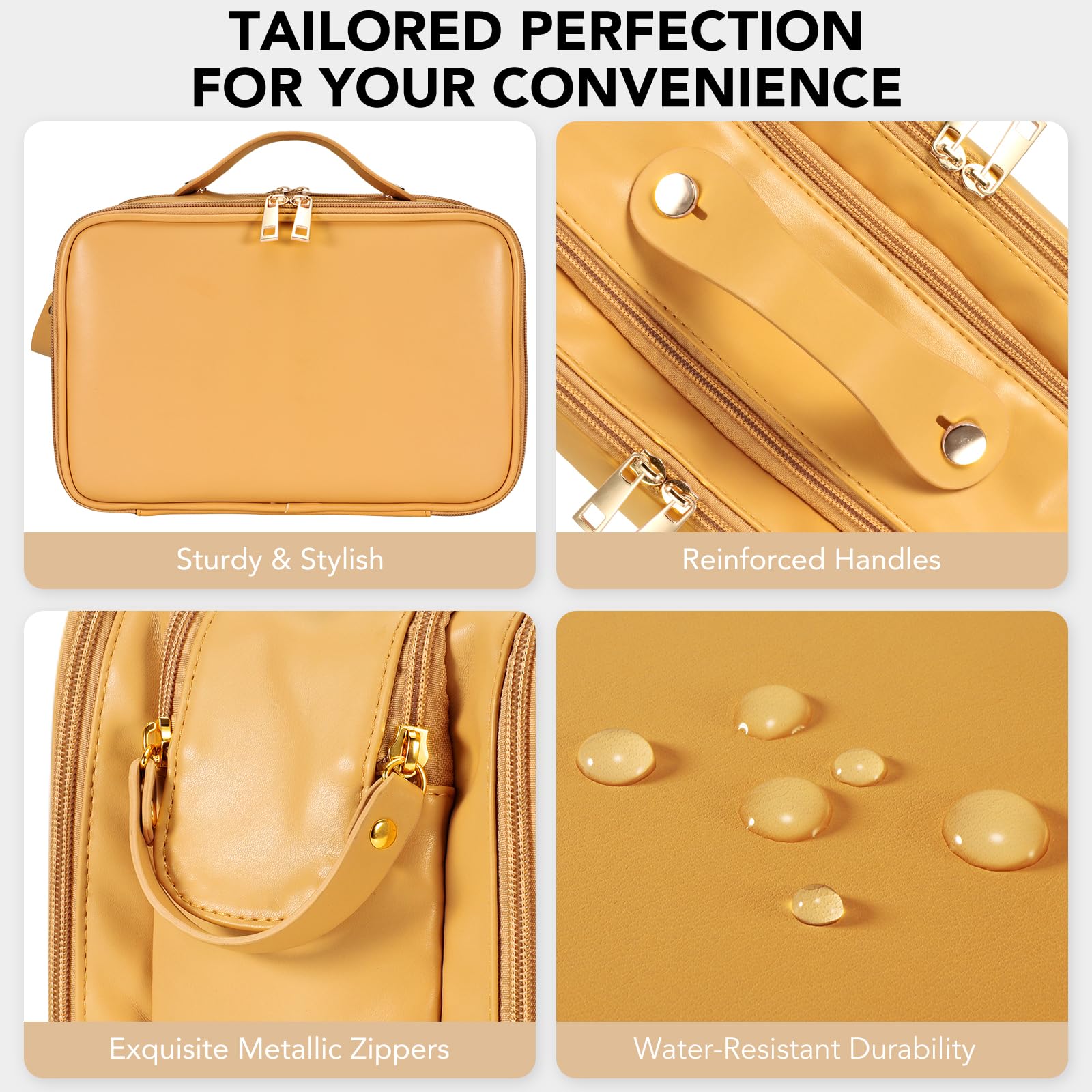 Polyvalence premium HauteHues: trousse de beauté, compagnon de voyage et cadeau idéal.