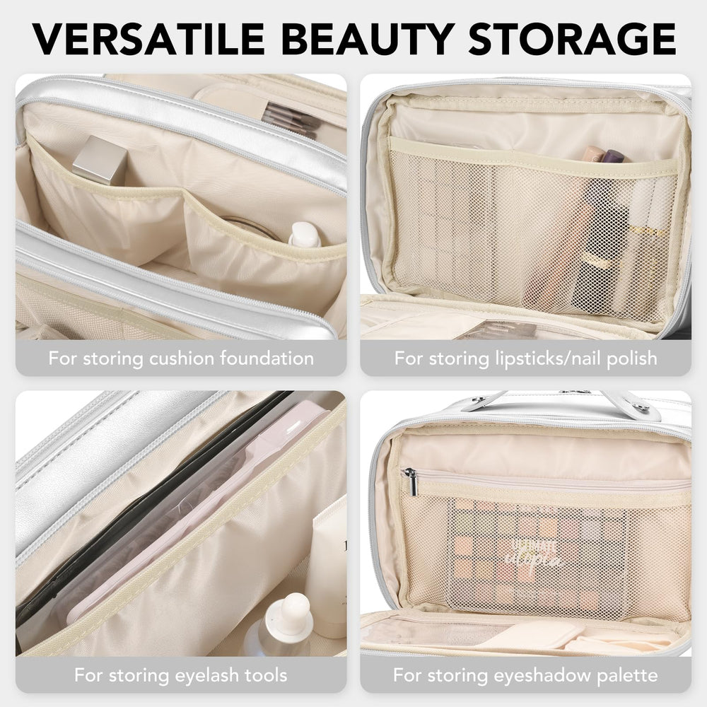 HauteHues Sac Maquillage Voyage poignée confortable pour transport facile