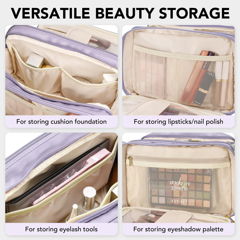 HauteHues trousse à poches multiples pour organiser cosmétiques et outils.