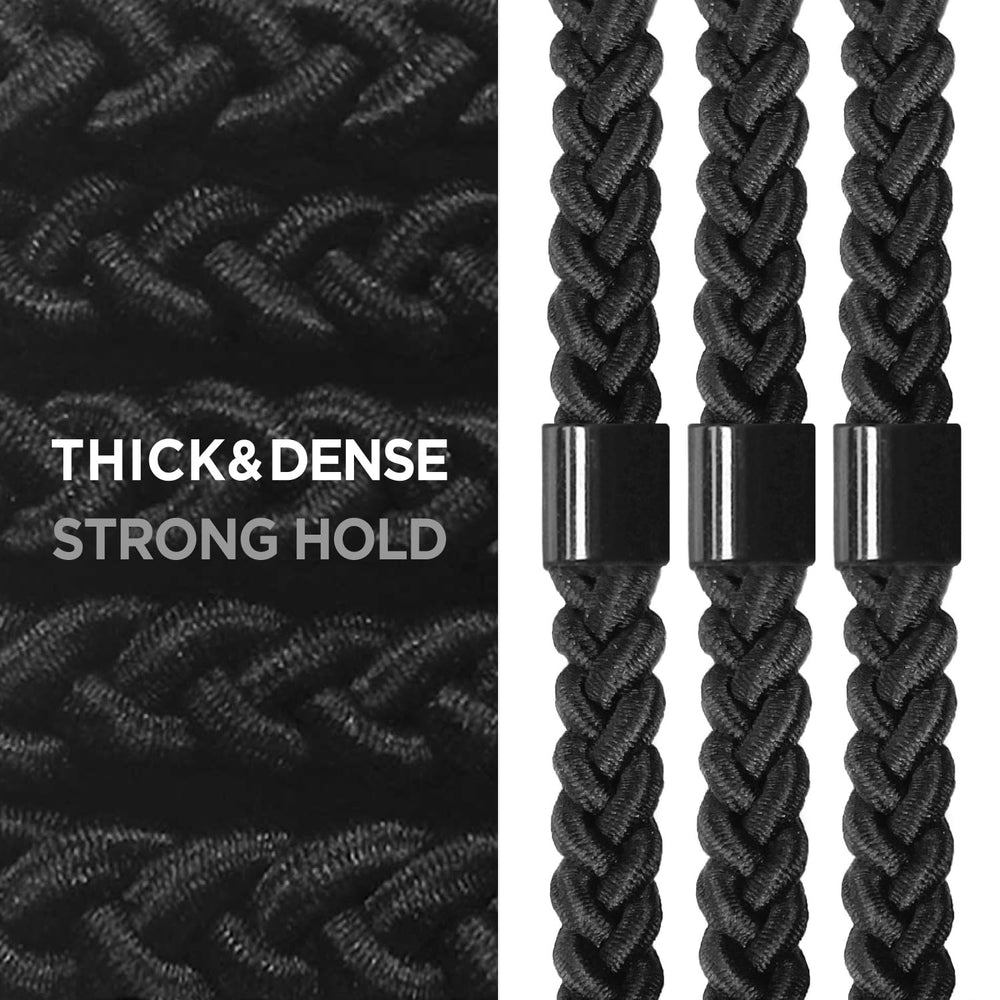 HAVHAF bracelet-elastique design noir pouvant être porté comme accessoire quotidien