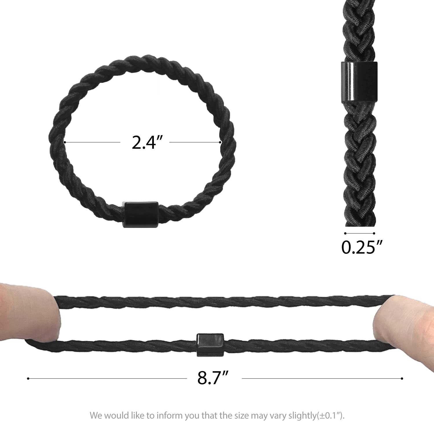HAVHAF élastiques-cheveux homme usage quotidien noir, pratique et fiable