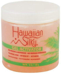 Hawaiian Silky activateur gel capillaire – bouteille rose pour cheveux hydratés et lisses