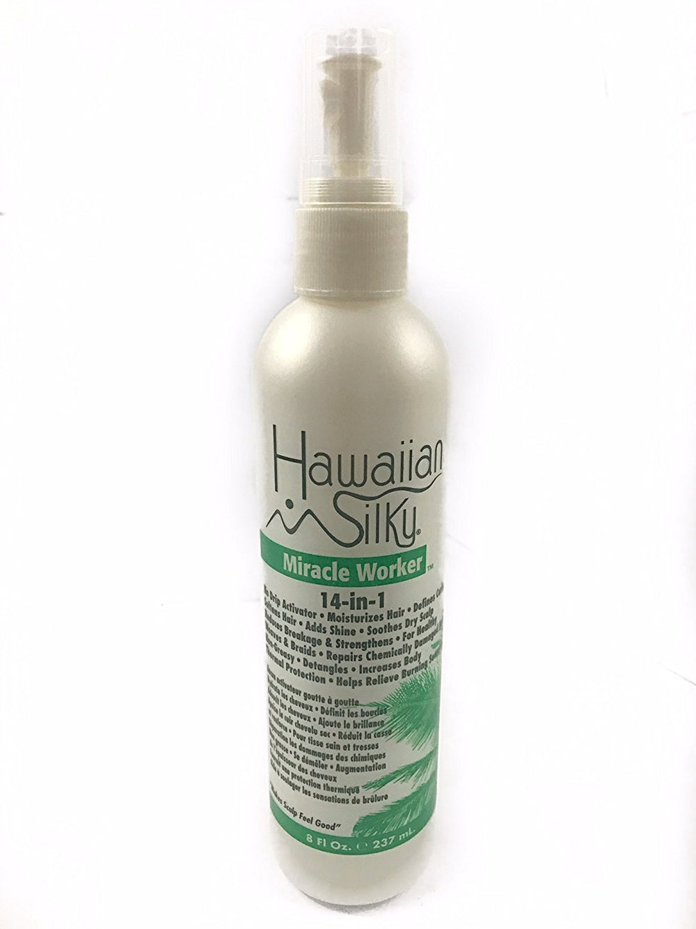 Cheveux brillants après l'application de Hawaiian Silky, douceur et volume