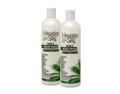 Hawaiian Silky Miracle Worker, bouteille présentée pour soins capillaires polyvalents.