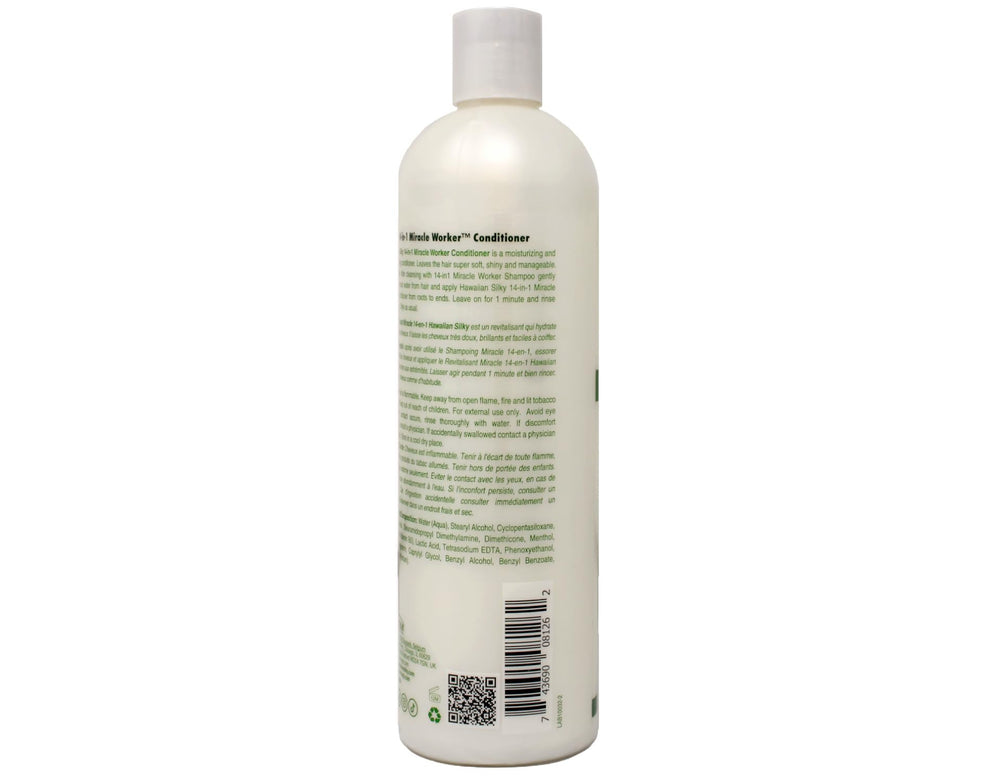 Après-shampoing Hawaiian Silky Miracle Worker 16oz pour douceur et brillance.