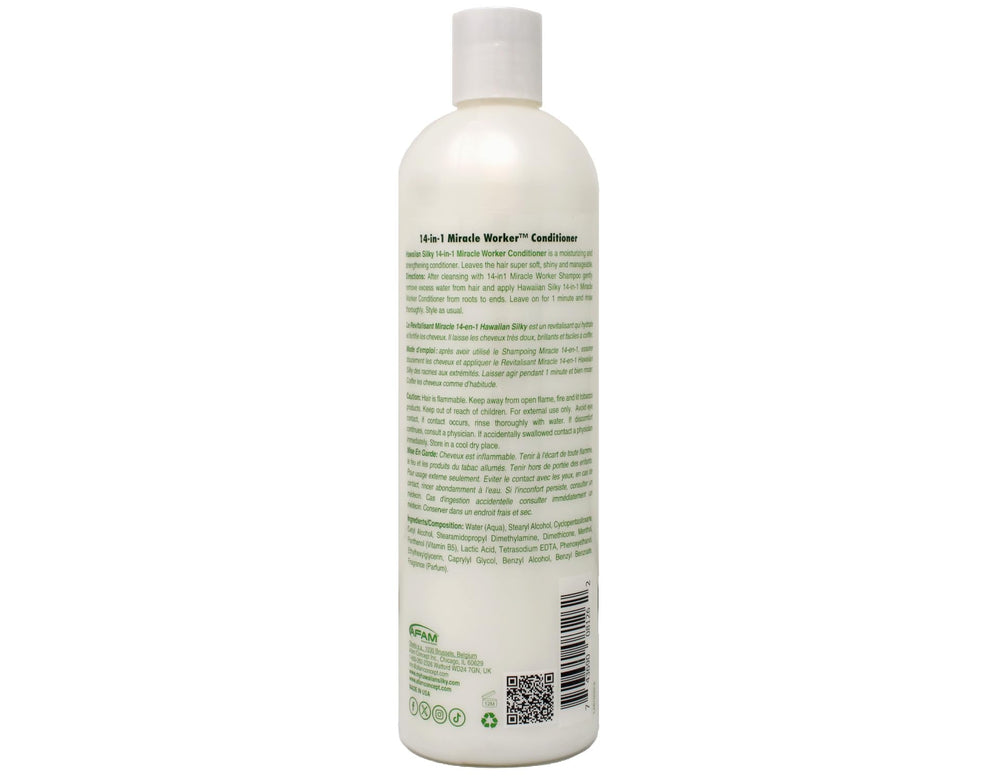 Cheveux brillants et nourris avec Hawaiian Silky Miracle Worker.