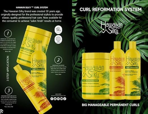 Hawaiian Silky neutralisant jaune emballage 16 oz convient à tous types de cheveux