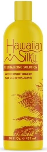 Hawaiian Silky neutralisant jaune étiquette 16 oz facilite le démêlage et le soin