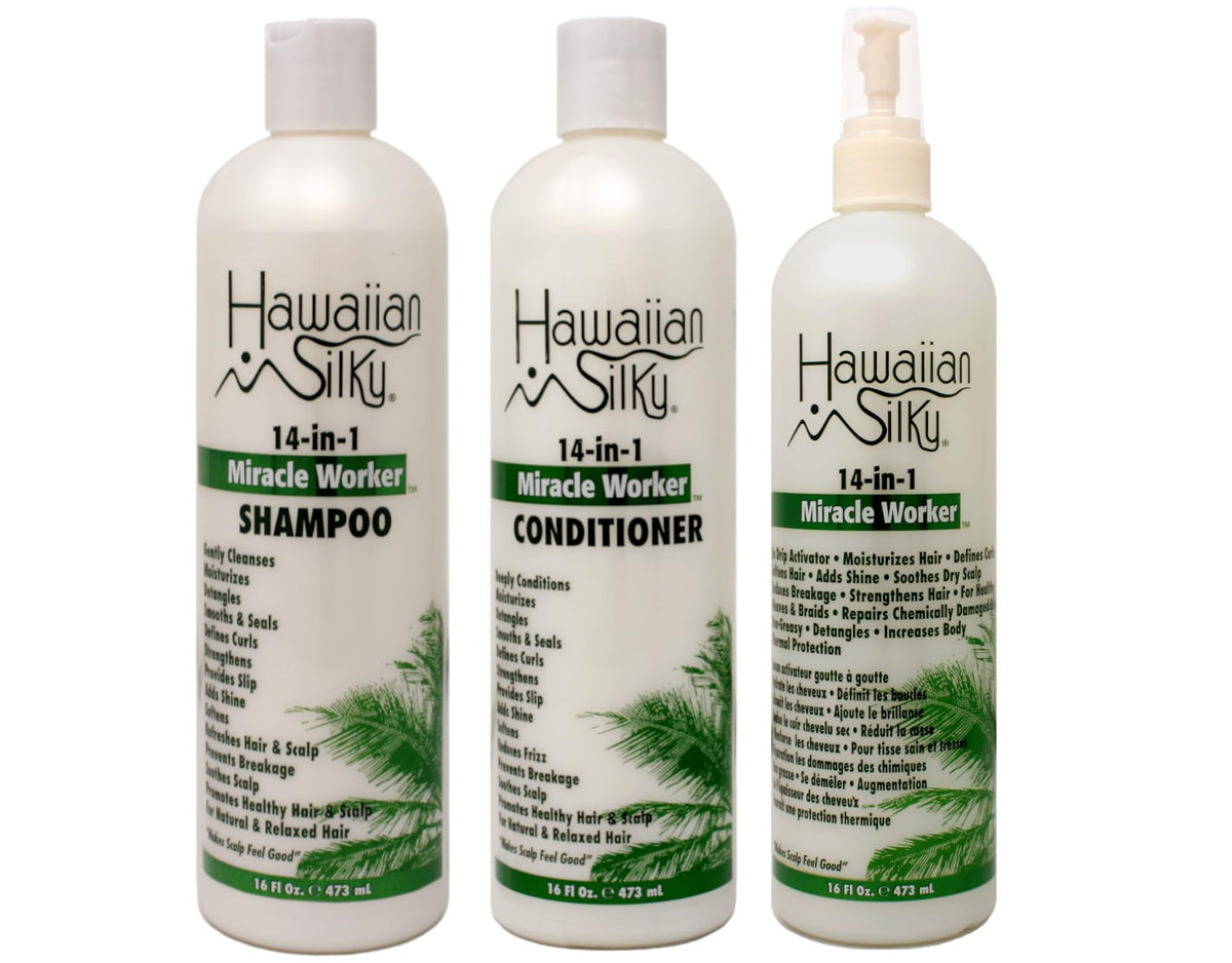 Hawaiian Silky Shampoing 14-en-1: démêlage et brillance.