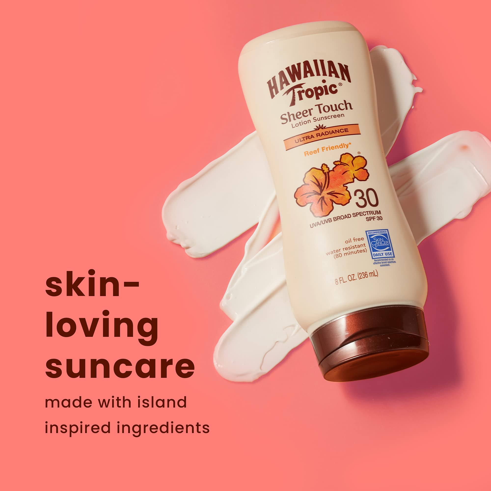 Hawaiian Tropic parfum exotique évoquant des vacances et la détente tropicale.