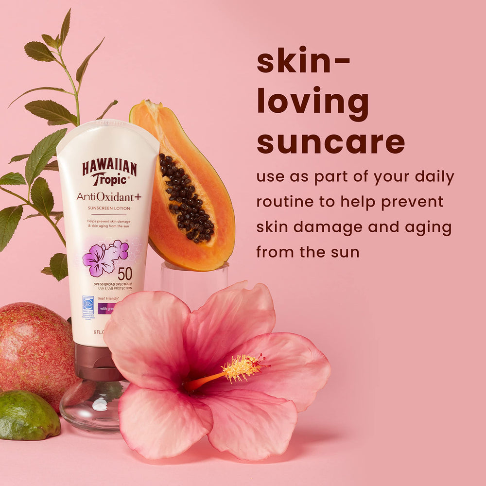Protection résistante à l’eau jusqu’à 80 minutes avec Hawaiian Tropic.