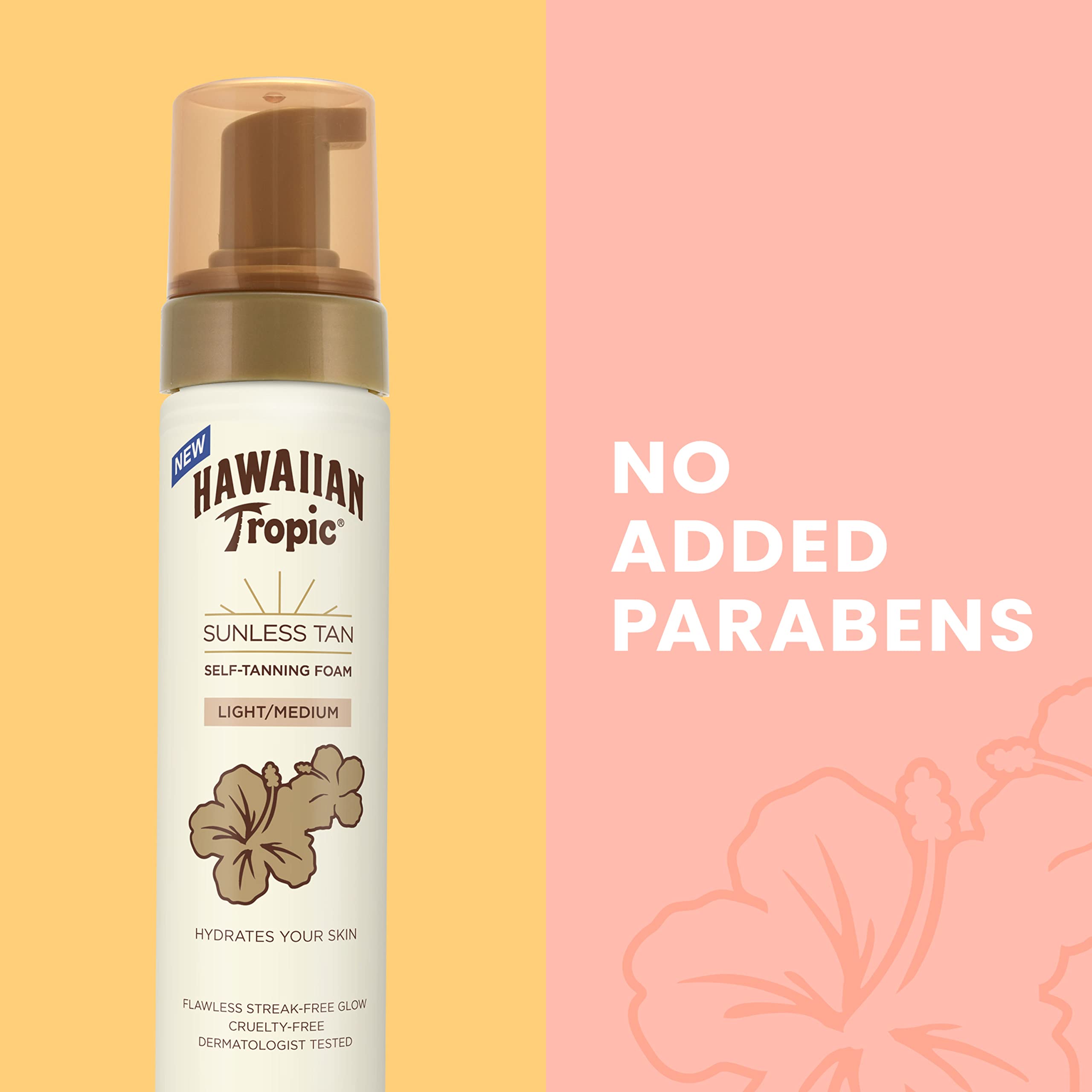 Teinte naturelle et progressive avec Hawaiian Tropic Light/Medium.