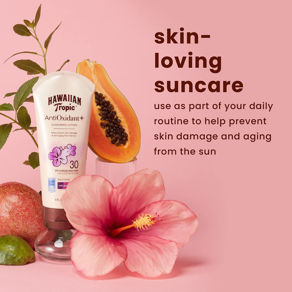 Texture legere non grasse de Hawaiian Tropic Skin Defense.