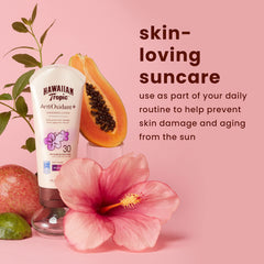 Texture legere non grasse de Hawaiian Tropic Skin Defense.
