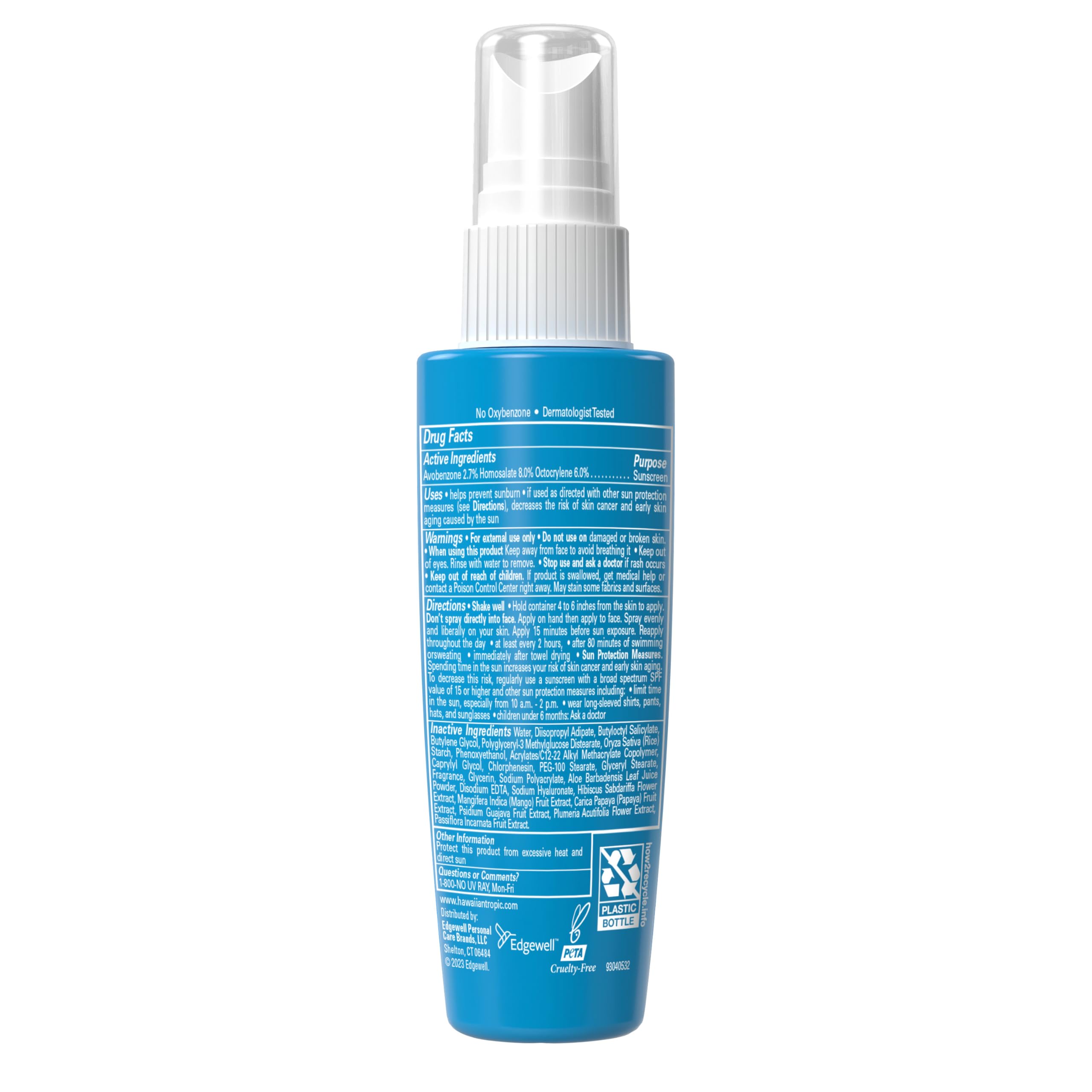 Hawaiian Tropic Water Mist visage : application rapide pour peau fraîche.