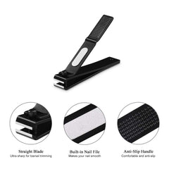 HAWATOUR acier-inox-420j2-clip-ongles, matériau durable et hygiénique.