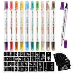 Marqueurs Hawink pour tatouage sur peau, kit complet prêt pour cosplay.