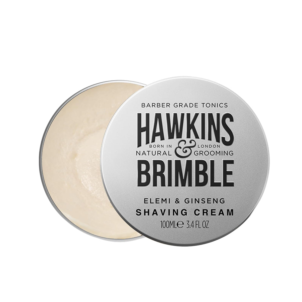 Hawkins & Brimble crème de rasage 100 g – soin premium pour peau sensible