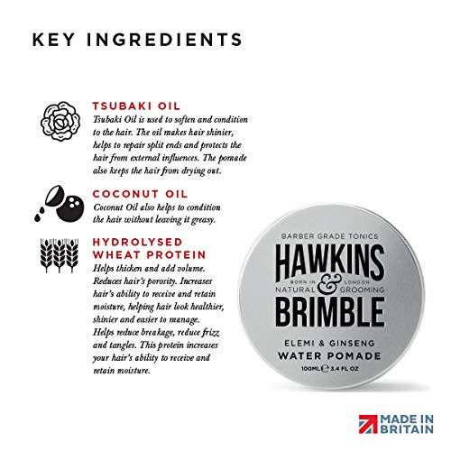 Hawkins & Brimble pomade homme – application rapide et coiffage facile