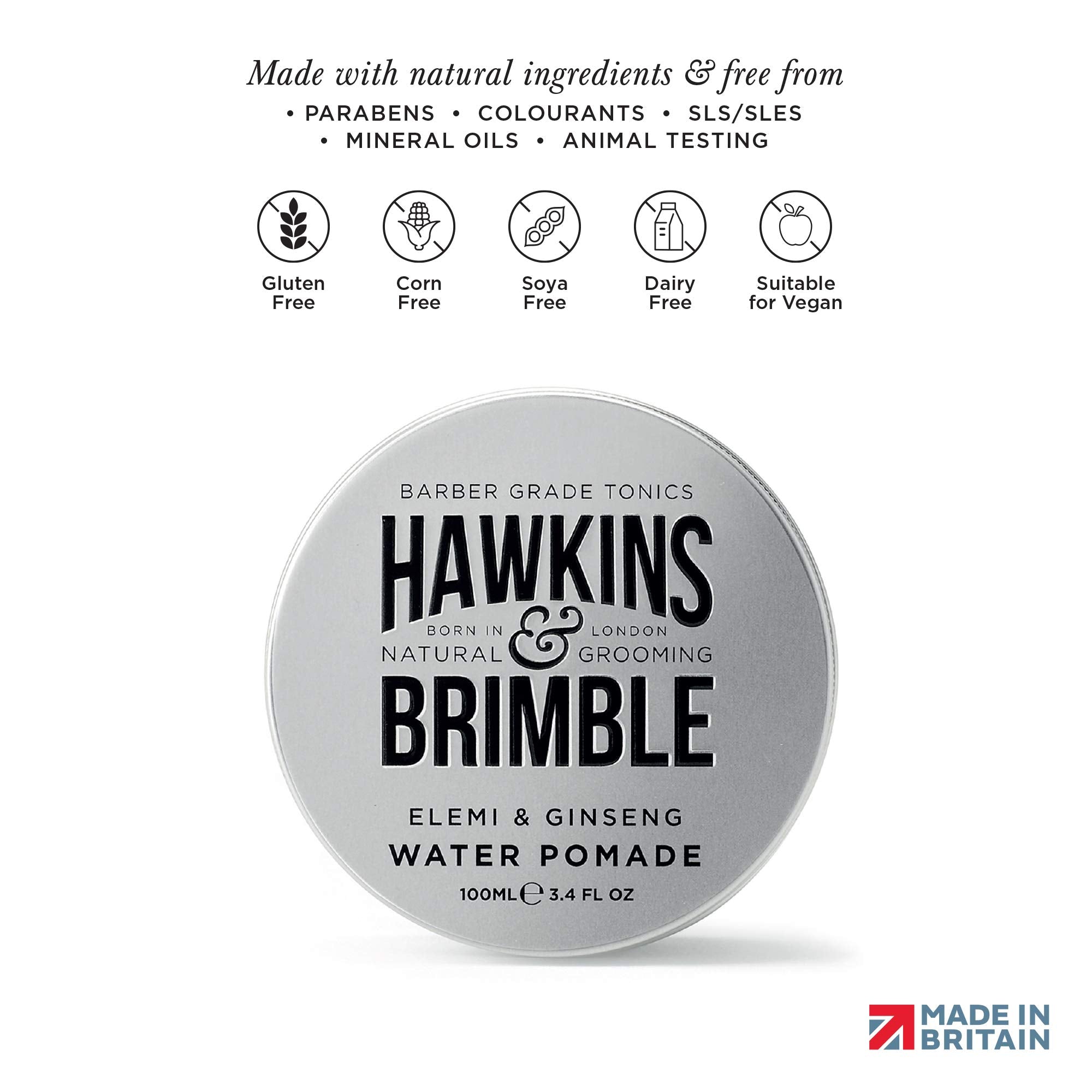 Hawkins & Brimble pomade homme – lavage facile sans résidu gras