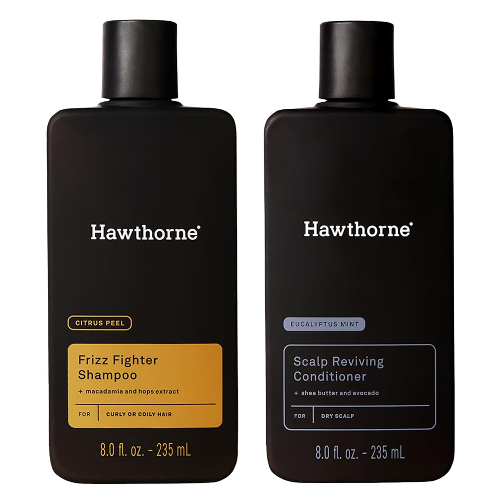 Hawthorne shampooing ultra nourrissant, bouteille ouverte, hydrate les boucles.