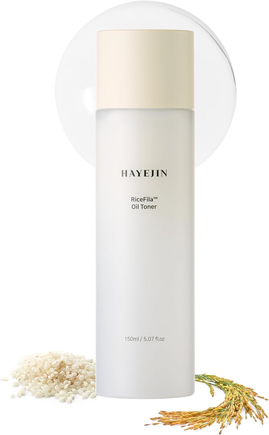 HAYEJIN RiceFila Toner — bouteille prête pour hydrater légèrement la peau.