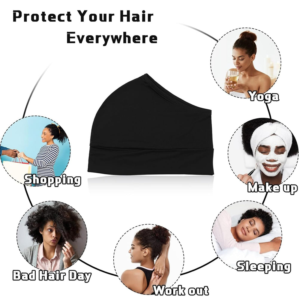 Haysandy capuchon-dreadlocks nylon: capuche pratique pour dormir sans serrer.