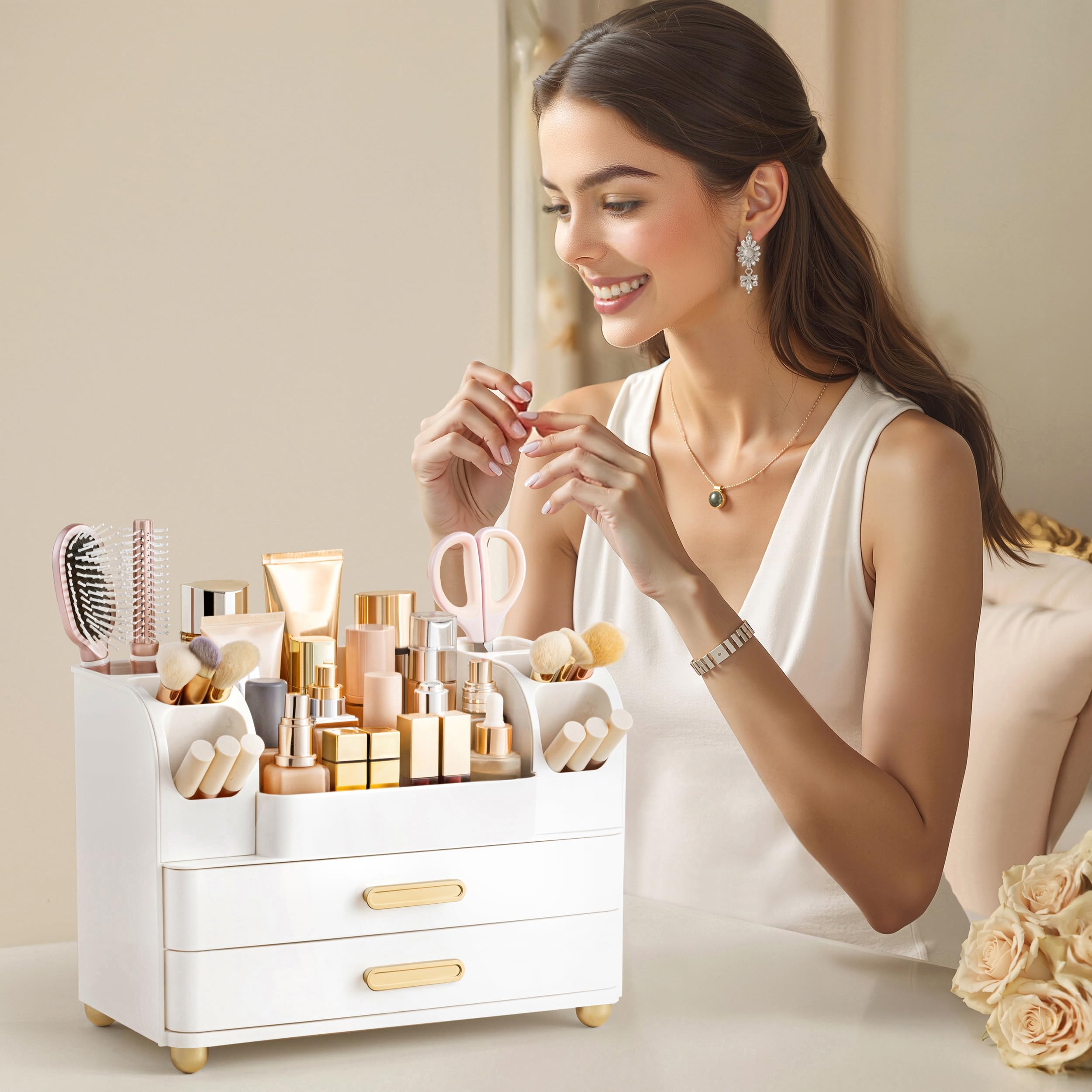 HBlife couleur blanche: style sobre et s adapte a differents espaces.
