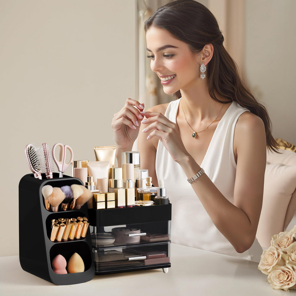 HBlife Organisateur Maquillage est facile à nettoyer et durable