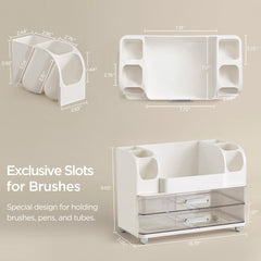 HBlife Organisateur Maquillage — plastique ABS durable et nettoyage facile.