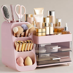 HBlife organisateur maquillage avec porte-brosses pour un accès rapide et clair