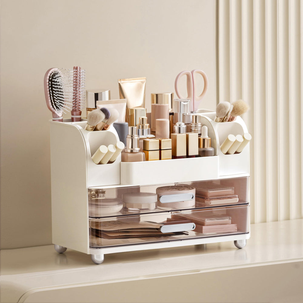 HBlife Organisateur Maquillage — usage sur plan de travail, rangement polyvalent.
