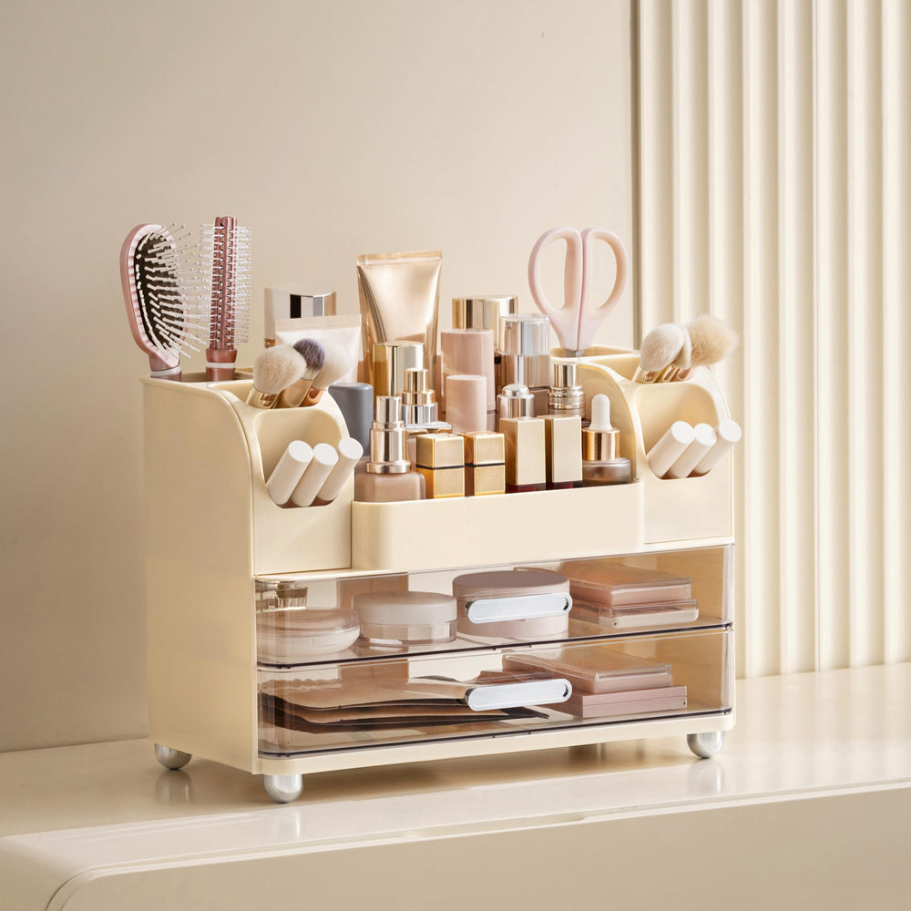 HBlife organiseur-maquillage tiroirs spacieux pour garder les cosmétiques ordonnés.