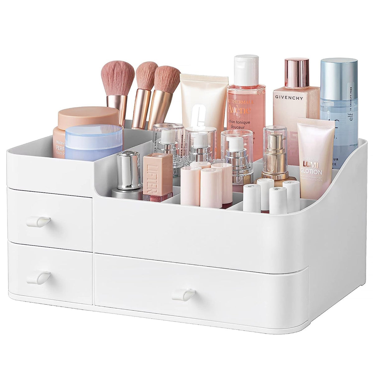 Organisateur HBlife avec trois tiroirs et huit compartiments, pratique sur la coiffeuse.