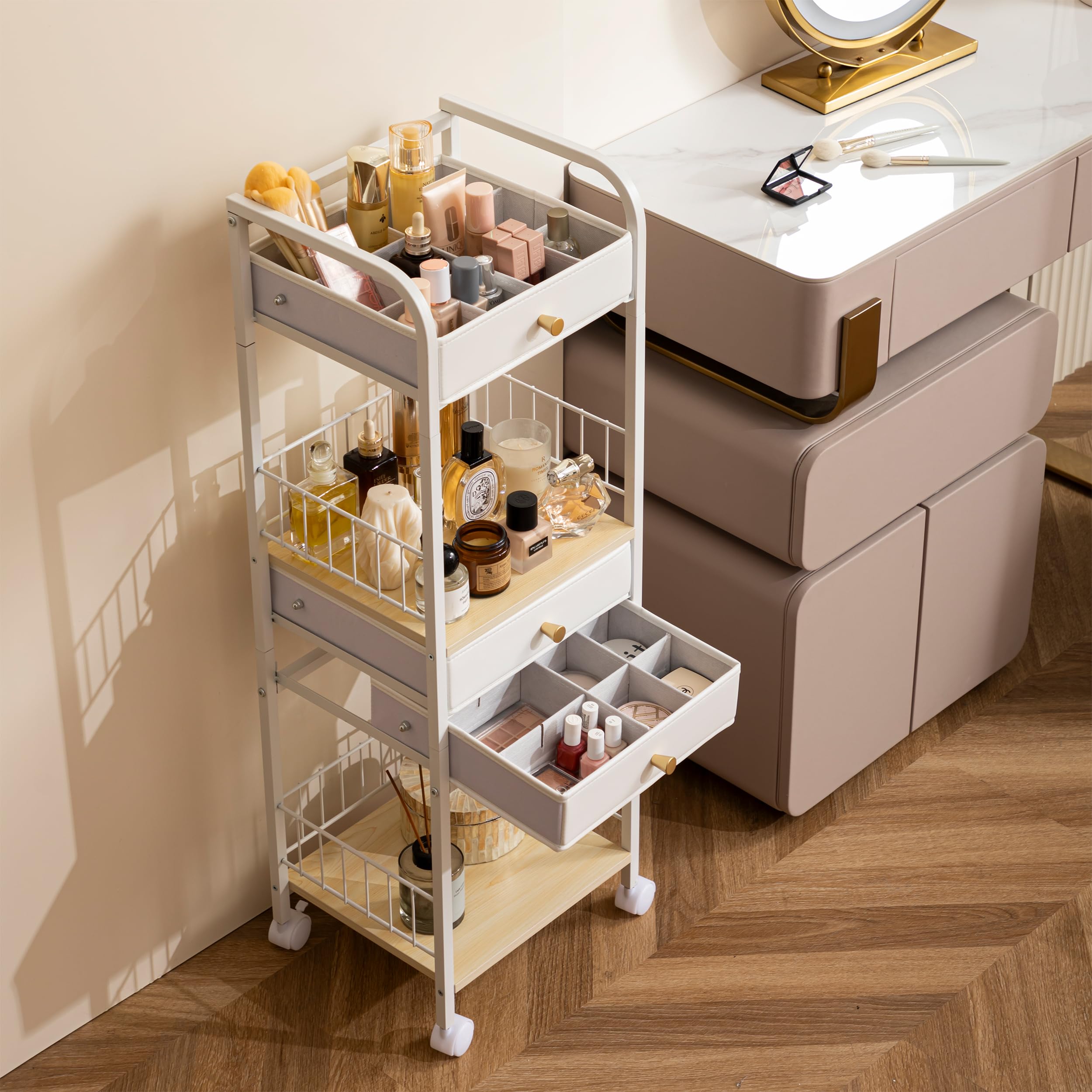 HBlife organisation soin visage vernis, rangement clair et pratique.