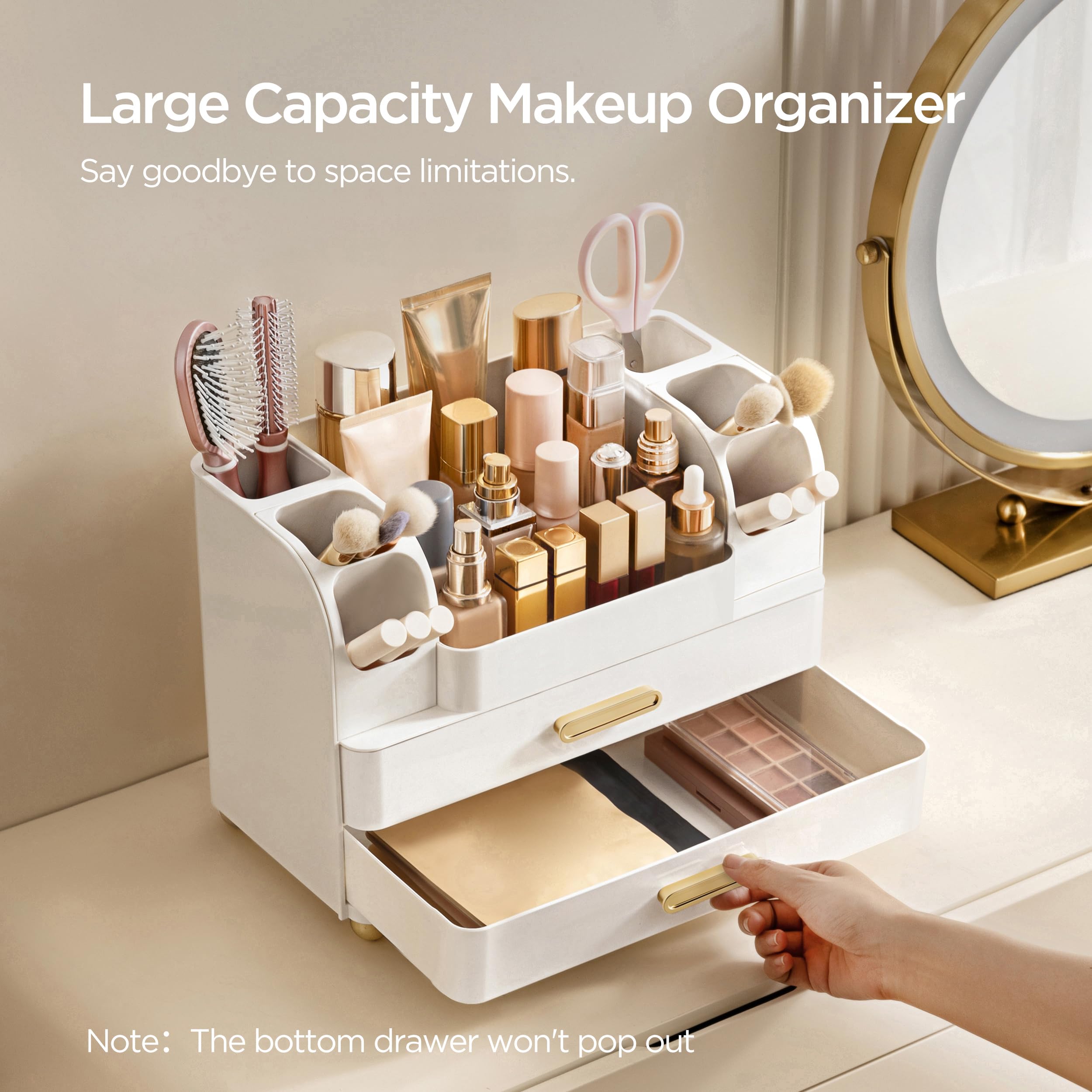 HBlife utilisation multiple: ideal pour vanite, salle de bain et bureau.