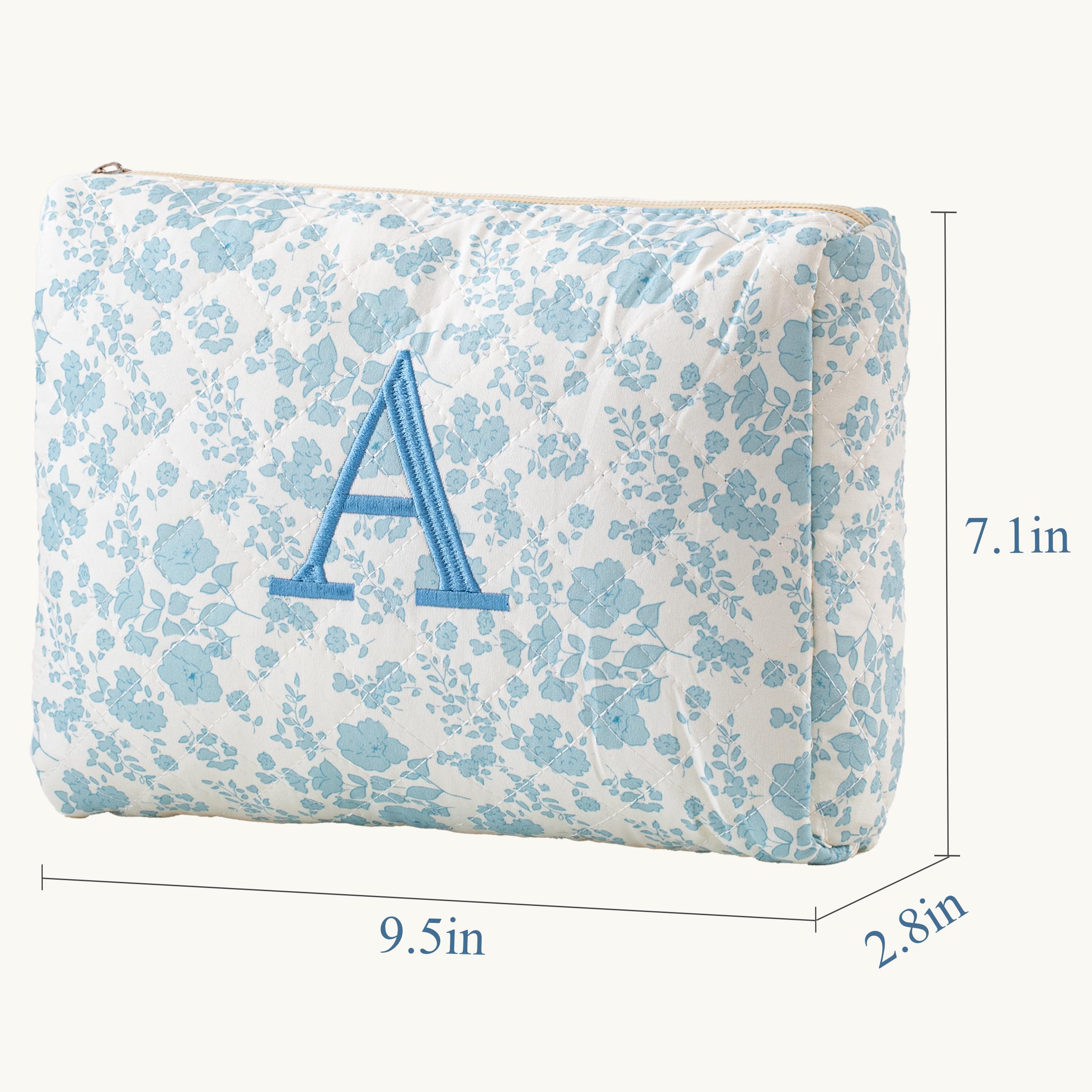 HBselect sac maquillage quilté coton fermeture fluide pour un acces rapide.
