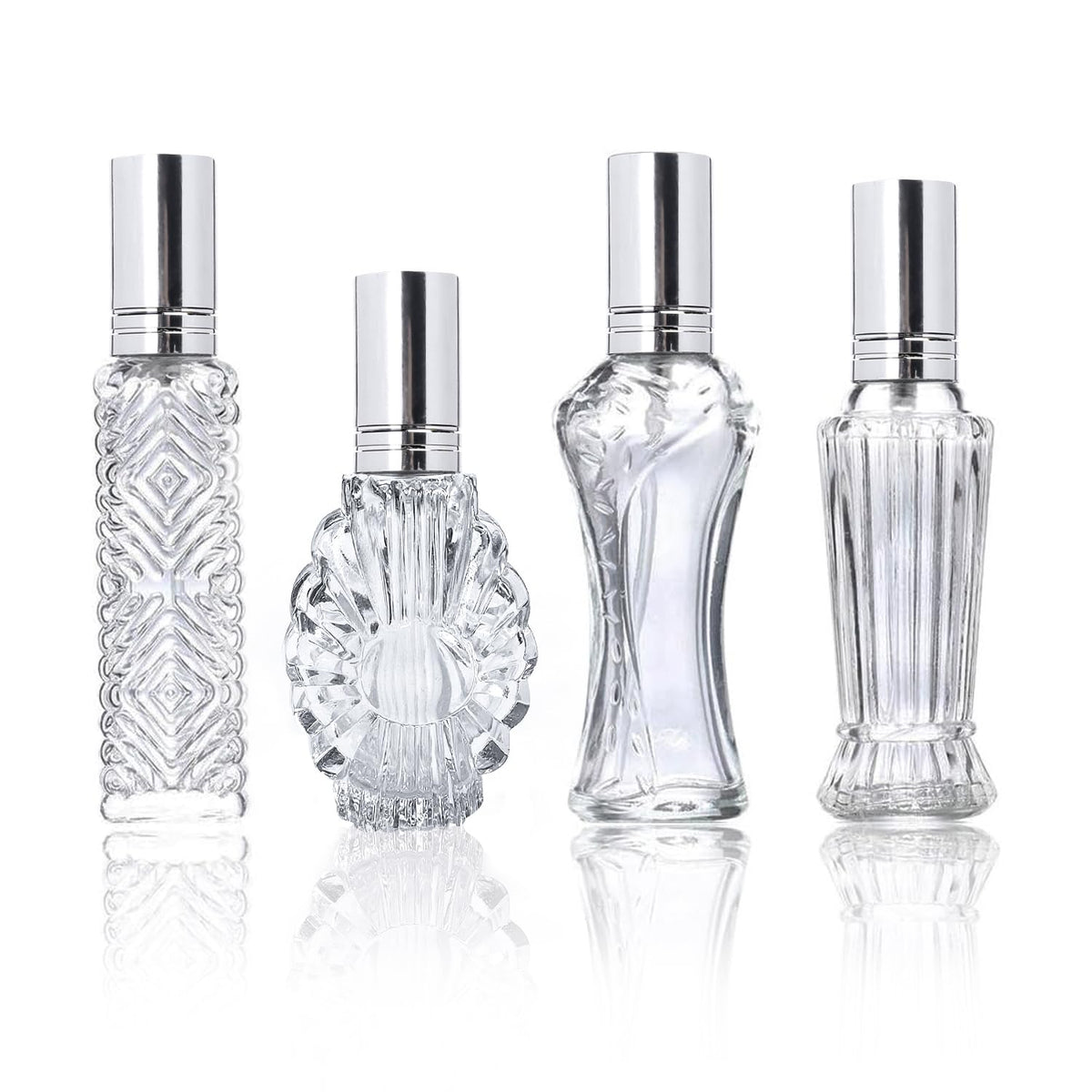H&D HYALINE & DORA ensemble de bouteilles parfum en verre vides, prête à remplir