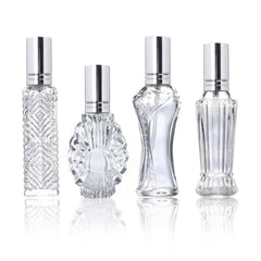 H&D HYALINE & DORA ensemble de bouteilles parfum en verre vides, prête à remplir