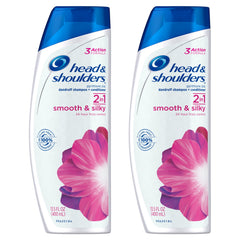 Head & Shoulders 2-en-1: bouteille prête à offrir cheveux plus lisses.
