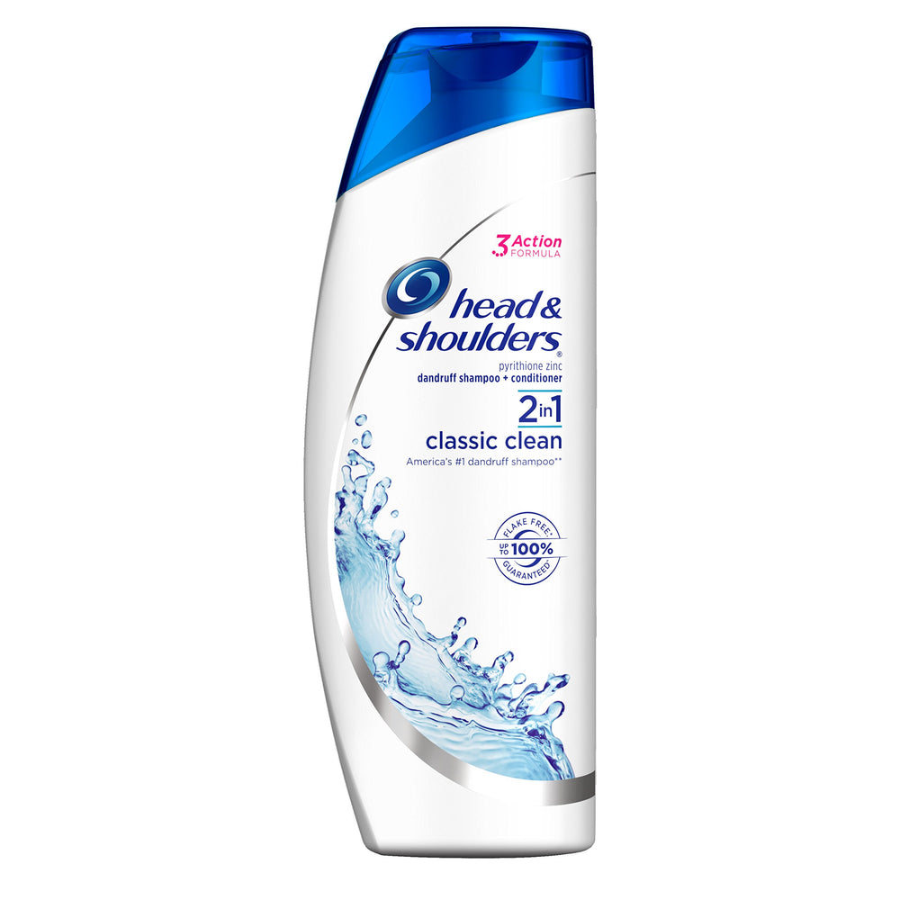 Head & Shoulders Classic Clean 2-en-1: lutte contre les pellicules et cheveux faciles à coiffer.