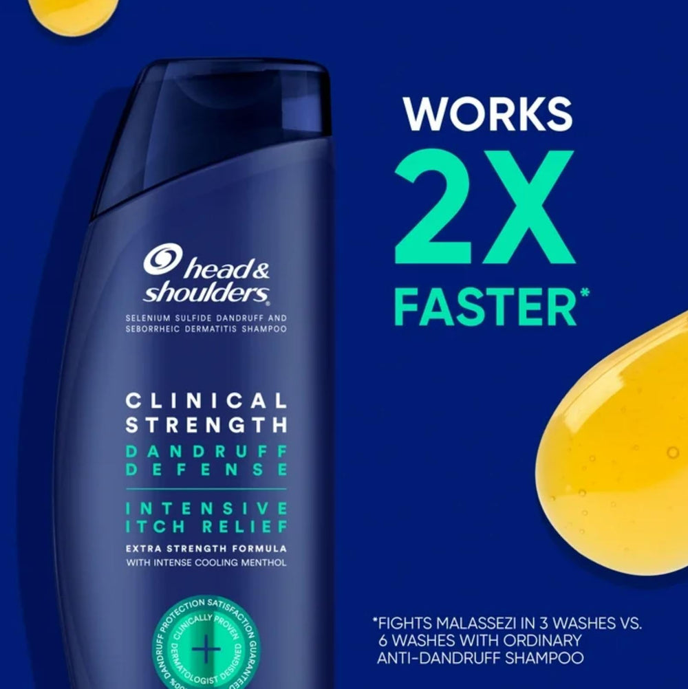 Head & Shoulders Clinical Strength - 800 ml total, pratique pour une routine durable.