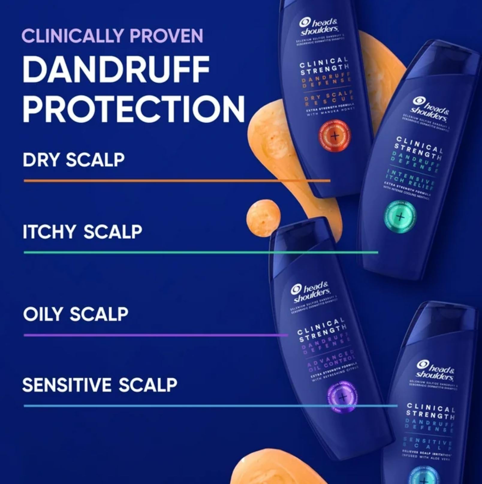 Head & Shoulders Clinical Strength - lavage riche qui rince proprement et laisse une sensation de fraîcheur.