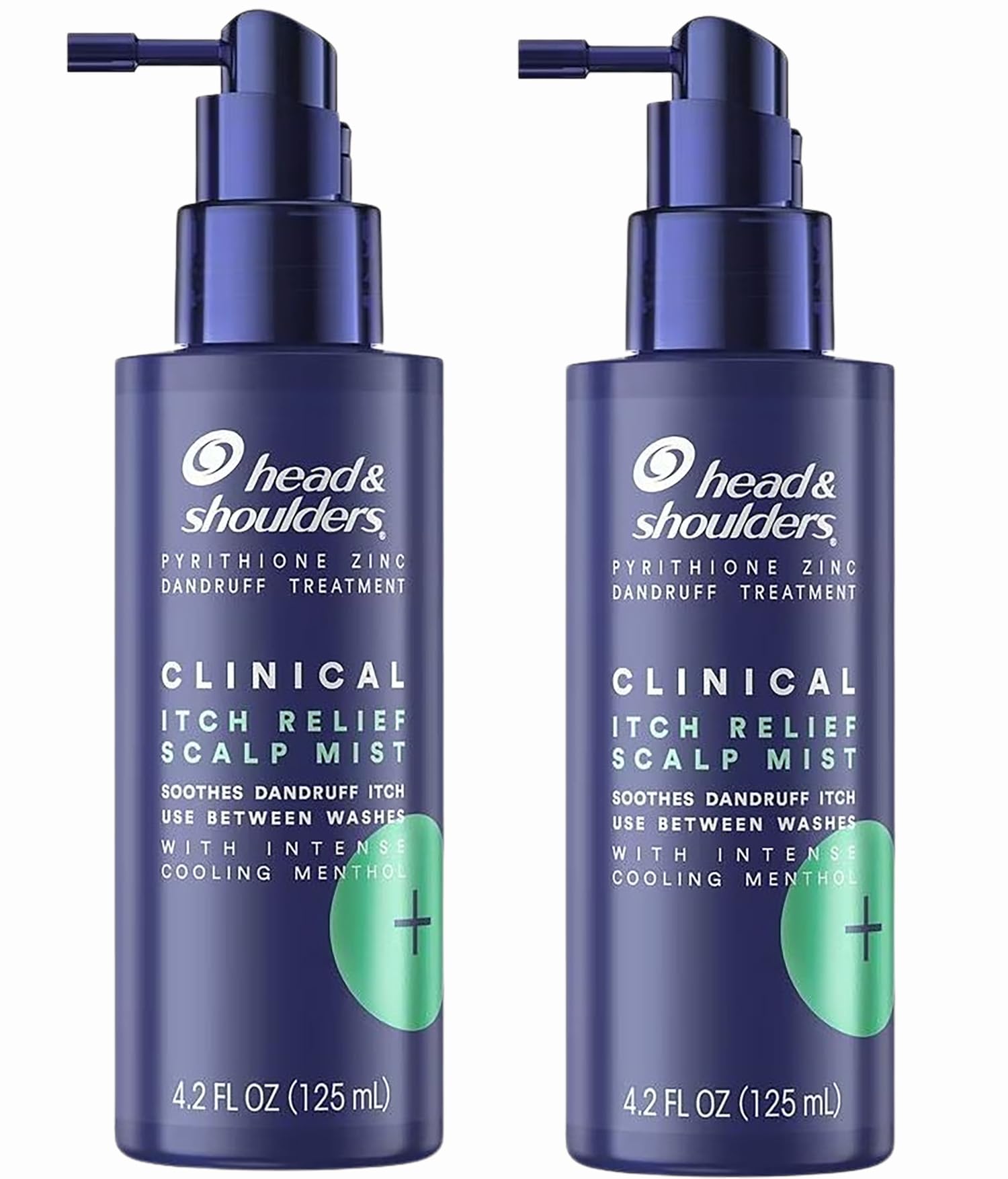 Head & Shoulders Itch Relief Scalp Mist, pack de deux bouteilles faciles à transporter.