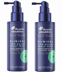 Head & Shoulders Itch Relief Scalp Mist, pack de deux bouteilles faciles à transporter.